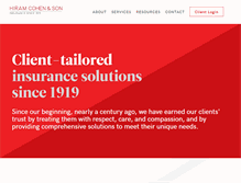 Tablet Screenshot of hiramcohen.com